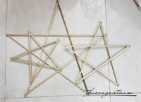 Khung lồng đèn ngôi sao - 20cm