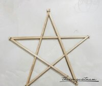 Khung lồng đèn ngôi sao 30cm