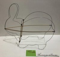 Khung lồng đèn thỏ 45cm