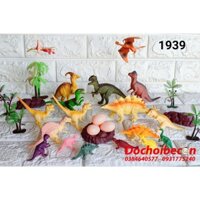 Khủng long Dinosaur 1939 - 30 chi tiết: 18 khủng long + tổ trứng + cây + đá