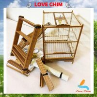 Khung lồng khuyên nan cáp quang LOVE CHIM,Khung lông chim tư rap kem moc co video hương dân - khung  moc  ao