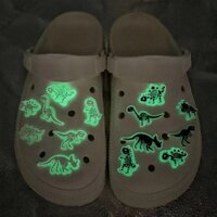 Khủng long series/sticker dép crocs( KHÔNG KÈM DÉP )Jibbitz, charm gắn sục/Phát sáng trong bóng tối  Phụ kiện Vòng