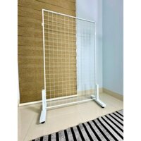 Khung Lưới Sắt Treo Đồ Có Chân, Khung Treo Phụ Kiện Cài Móc Lắp Ghép Thông Minh, Kệ Sắt Khung Lưới