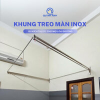 Khung màn Inox, Khung Treo Màn Cung Đình Không Kèm Màn (Nhận Mọi Kích Thước) - XƯỞNG MÀN QUỲNH ANH