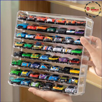 Khung Mica 8 ô, trưng bày Xe mô hình Tỷ lệ 1:64. Chỉ có Hộp - Không có Xe.