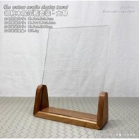 Khung mica đế gỗ sồi ( kt 14x18cm)