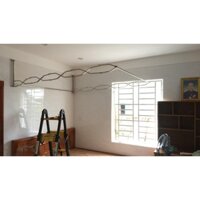 KHUNG MÙNG XẾP GỌN LÙA DỌC INOX DÀY - KHÔNG KÈM MÙNG, khung chắc chắn, kéo êm nhẹ đủ kích thước kèm ốc vít