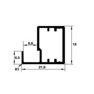 Khung nhôm cho cửa kính Häfele 563.84.903