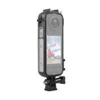 KHUNG NHỰA CHO INSTA360 X4 GẮN LED – MIC PULUZ