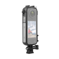 KHUNG NHỰA CHO INSTA360 X4 GẮN LED – MIC PULUZ