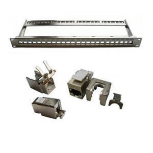 Khung Patch panel 24 Port 1U CAT.6A STP Snap-in DINTEK 1406-00012