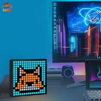 Khung Pixel Art Display Bedside Table Trang trí phòng DIY Pixel Clock Screen Khung ảnh kỹ thuật số