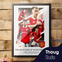 Khung Poster treo tường bóng đá Manchester United Lisandro Martínez - Thoug Poster