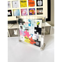 Khung puzzle album BTS nhựa mika dựng được