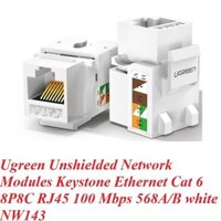 Khung rỗng Patch Panel Utp Ethernet Cat5E và Cat6 24 cổng kim loại UGREEN NW154 80445 hàng chính hãng - Nhân mạng CAT6