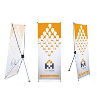 Khung standee chữ X cường lực nhập khẩu 60x160cm, 80x180cm, thiết kế theo phong cách Hàn Quốc
