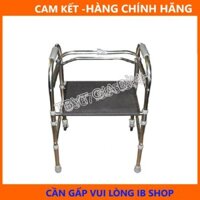 Khung Tập Đi Cho Người Già Inox Việt Nam Có Ghế Ngồi, HÀNG LOẠI 1 INÕ DÀY DẶN
