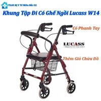 Khung Tập Đi Có Ghế Có Tay Phanh Lucass W14 Có Giỏ Đựng Đồ