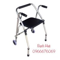 Khung tập đi có ghế ngồi bằng nhôm