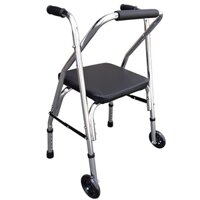 Khung tập đi có ghế ngồi cao cấp Lucass W-9 [HỢP KIM NHÔM]