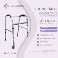 Khung tập đi inox bánh nhỏ