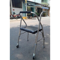Khung tập đi inox có ghế Việt Nam