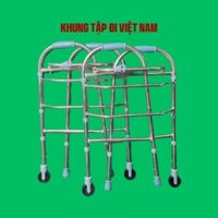 Khung tập đi inox Việt Nam cho người phục hồi chức năng, người già chân tay yếu, người khuyết tật
