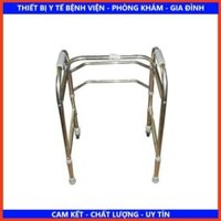 Khung tập đi người già, người bị chấn thương. gậy inox,2 BÁNH TRƯỚC DẪN HƯỚNG.
