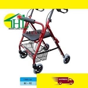 Khung tập đi nhôm có ghế giỏ Lucass W14