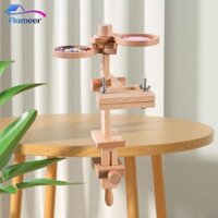 Khung thêu Giá thêu chữ thập có khay hạt Gỗ đa năng có kẹp nghệ thuật