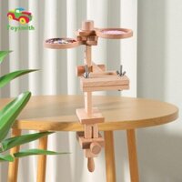 Khung thêu Giá thêu chữ thập có khay hạt Gỗ đa năng có kẹp nghệ thuật