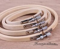 Khung thêu gỗ thông - 13cm