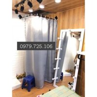 Khung thử đồ chữ L - Kệ treo rèm thay đồ - quây treo màn thử đồ cho các shop thời trang