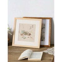 Khung Tranh gỗ nguyên khối gắn khung ngoài khung tranh Trung Quốc vuông 50 khúc Gỗ Treo Tường Khung tranh 40 Khung tranh thêu chữ thập 33CM RN8F