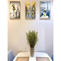 Khung tranh treo tường Paris và Em KT11 (Tặng đinh 3 chân)