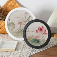 Khung tranh tròn tối giản treo tường, khung tranh thêu chữ thập cho trẻ em 6inch 7-inch 8-inch, khung tranh kim cương 20cm 30cm 25cm EPV4