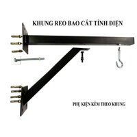 Khung treo bao boxing gắn tường tỉnh điện cao cấp tặng trọn bộ phụ kiện kèm theo có hộp đựng và hường dẫn lắp đặt