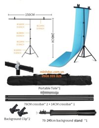 Khung treo phông nền chụp ảnh chữ T 150x240cm