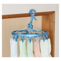 Khung treo tròn có 20 kẹp chữ A Towa hàng nhập từ Nhật Bản, phơi các đồ như khăn, tất, tã trẻ nhỏ