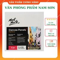 khung vảiTấm Canvas Panels dạng bảng Mont Marte nhiều kích thước  - 5 Chiếc 10x10 cm