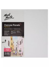 khung vảiTấm Canvas Panels dạng bảng Mont Marte nhiều kích thước  - 2 Chiếc 20x20 cm