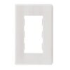 Khung viền mặt lắp đế âm chữ nhật kiểu đứng màu trắng Simon 51A H120