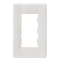 Khung viền mặt lắp đế âm chữ nhật kiểu đứng màu trắng Simon 51A H120