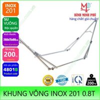 KHUNG VÕNG INOX 201 ỐNG TRÒN PHI 32 SU ĐA NĂNG 0.8T - Chính hãng Minh Phú