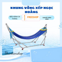 Khung võng xếp NGỌC HOÀNG thuyền rồng thép không gỉ size lớn chính hãng ( ship toàn quốc)