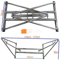 Khung võng xếp vuông Inox