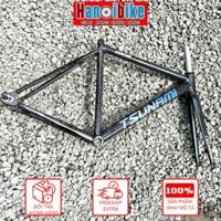 🌈🌟Khung Xe Đạp Fixed Gear SNM100 Màu Thunder Black (Tia Sét)