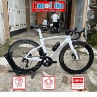 Khung Xe Đạp Road Carbon Pina F14 Phanh Đĩa Thả (Centerlook) - Trắng chữ bạc - 50 (F1)