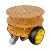 Khung Xe Robot Khung Xe 2 Động Cơ 3 Tầng Kèm Đế Pin//SKU:119 linhkientruonggiang86
