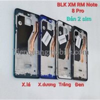 Khung xương liền viền Xiaomi Redmi Note 8 pro (4 màu - kèm nút)